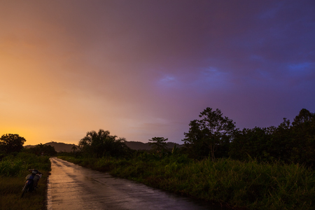Road to gunung mulu national park Malaysiaの写真素材