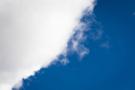 Cloud edge close-up at sky abstract