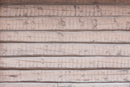 Peeled log wall exterior background textureの写真素材