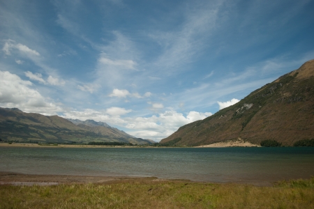 Diamond Lake, Glenorchy, Queenstown, South Island, New Zealandの写真素材