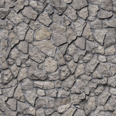 Seamless texture Slate cut Stone. Tiling clean for background pattern. Rectangle mosaic tiles wall high resolution. Old or artificially aged in productionの写真素材