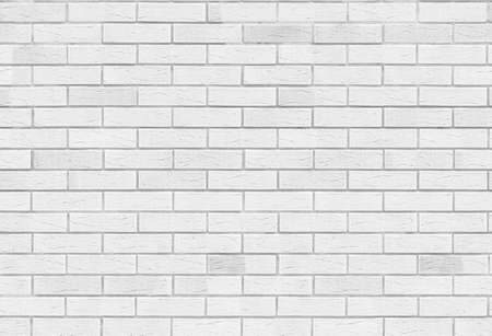 Seamless texture White Brick in winter frost. Tiling clean for background pattern. Rectangle mosaic tiles wall high resolution. Old or artificially aged in productionの写真素材