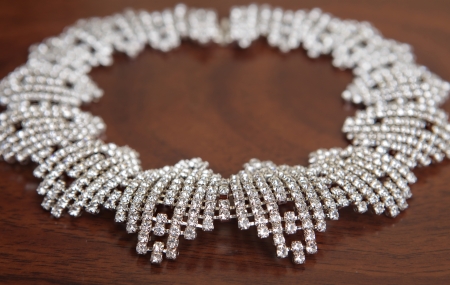 nice necklace with bright  diamondsの写真素材