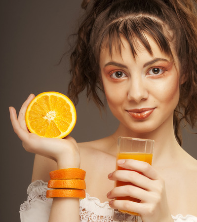 orange juiceの写真素材