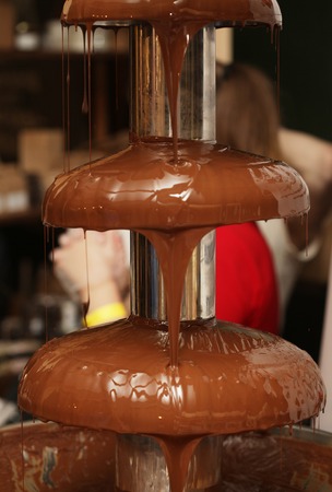 chocolate fountain - good for holidayの写真素材