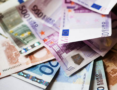 Euros, good background for business conceptの写真素材