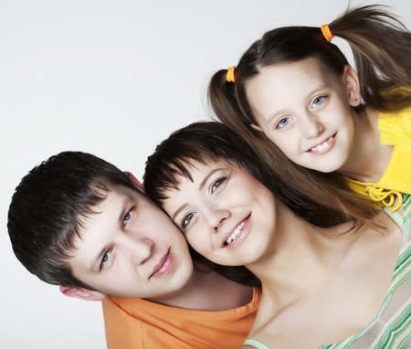 Happy familyの写真素材