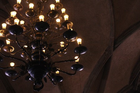 old lamp in palaceの写真素材