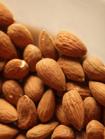 Almonds backgroundの写真素材