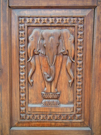 Erawan Elephant Doorの写真素材