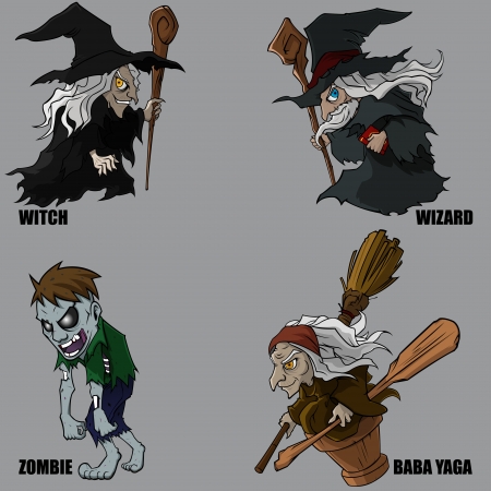 4 Graphic Of Mythical Creatures Set 12のイラスト素材