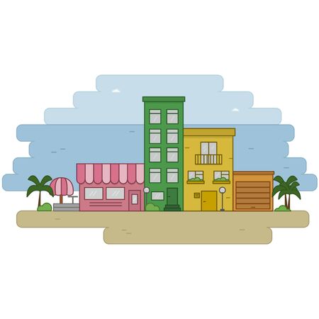 Real estate design, vector illustrationのイラスト素材