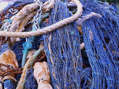 Fishing netsの写真素材