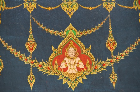 Mural thai templeのeditorial素材