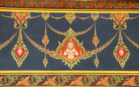 Mural thai templeのeditorial素材