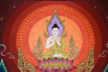 Mural thai templeのeditorial素材