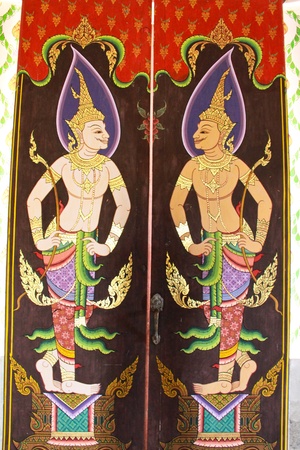 Mural thai templeのeditorial素材