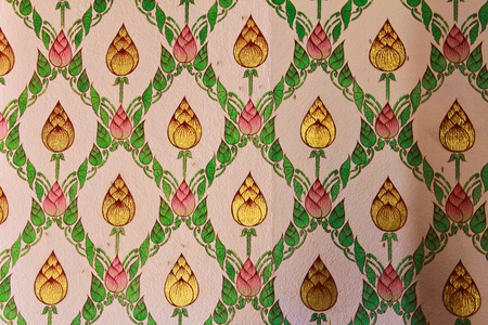 Mural thai templeのeditorial素材