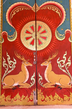 Mural thai templeのeditorial素材