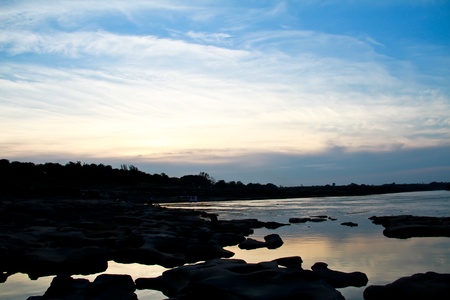 Sampanbok  3,000 hole  Ubonratchathani Thailandの写真素材