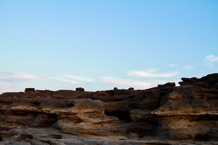 Sampanbok  3,000 hole  Ubonratchathani Thailandの写真素材