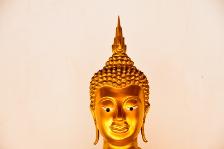Buddha Head on white backgroundの写真素材