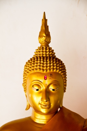 Buddha Head on white backgroundの写真素材