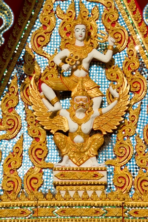 Thai temple, Wat Prathatruengrong, Srisaket Thailandの写真素材