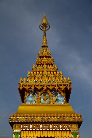 Thai temple, wat prathatruengrong, Srisaket Thailandの写真素材