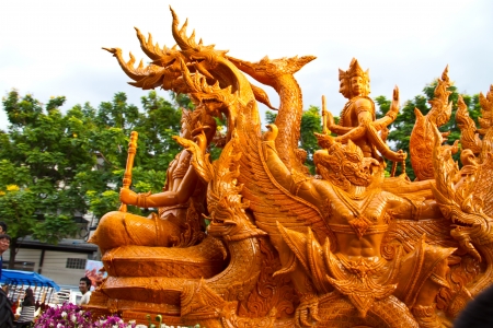  Carving Candle festival in Ubonratchathani Thailandのeditorial素材