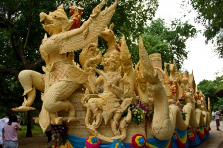 Carving Candle festival in Ubonratchathani Thailandのeditorial素材