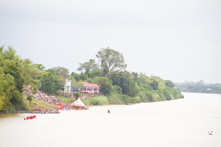Competition long boat Thailandの写真素材