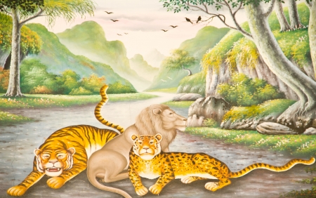 Thai style work art in Temple in the eastern part of Thailandの写真素材