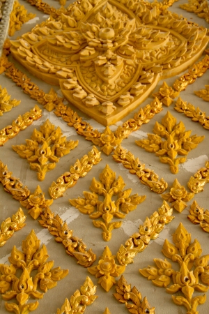 Art Thai Style Temple, Chaimongkol pagoda, Roi et Province Thailandのeditorial素材