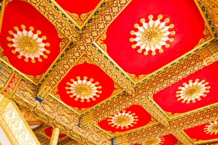 Art Thai Style Temple, Maha Chedi Chaimongkol, Roi et Province Thailandのeditorial素材