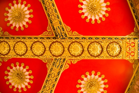 Thai Style Art at Chaimongkol pagoda, Roi et Province Thailandのeditorial素材