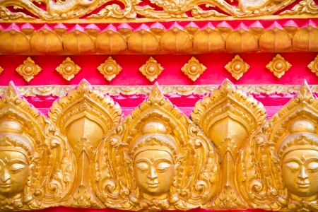 Style art of thai temple, Wat Liab, Ubonratchathani , Thailandの写真素材