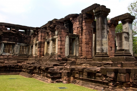 Prasat Hin pimai or Stone Pimai ancient temple in Nakornratchasima Province, Thailand の写真素材