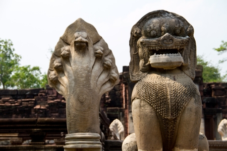 Pimai historical park in the north east of Thailandの写真素材