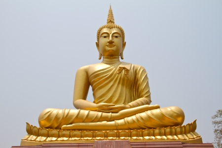 Golden Buddha statueの写真素材