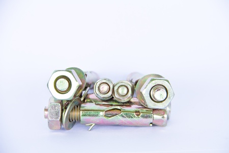 Anchor bolts isolated の写真素材