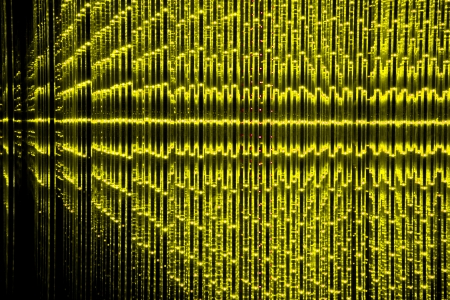 Yellow Abstract LED backgroundの写真素材