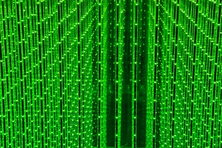 Green abstract LED backgroundの写真素材