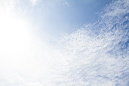 Blue sky with cloudの写真素材