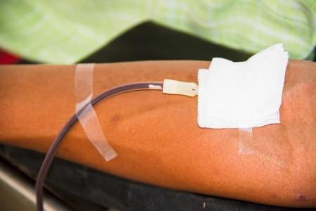 Donated bloodの写真素材