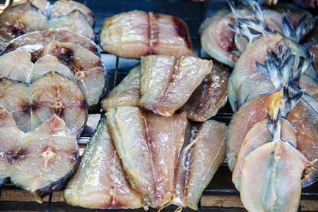 salted fishの写真素材