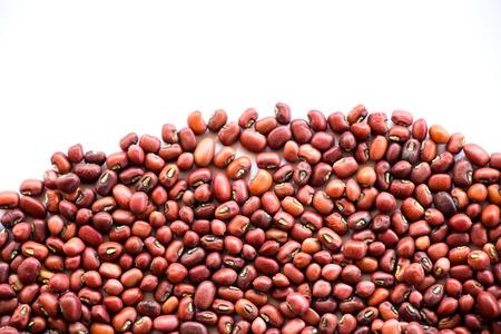 Red beans pattern as backgroundの写真素材