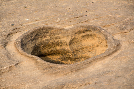 Sampanbok  3000 Hole , The Amazing of Rock in Mekong River, Ubon Ratchathani, Thailand の写真素材