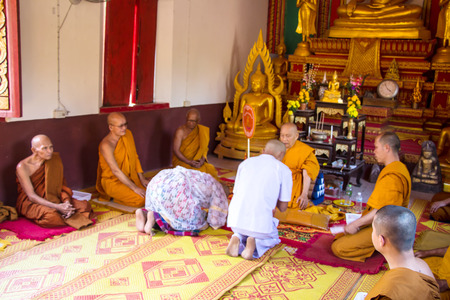 Clergy Conference in the newly Buddhist ordination ceremonyのeditorial素材