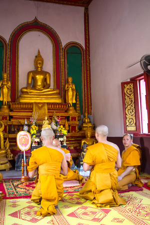 Clergy Conference in the newly Buddhist ordination ceremonyのeditorial素材
